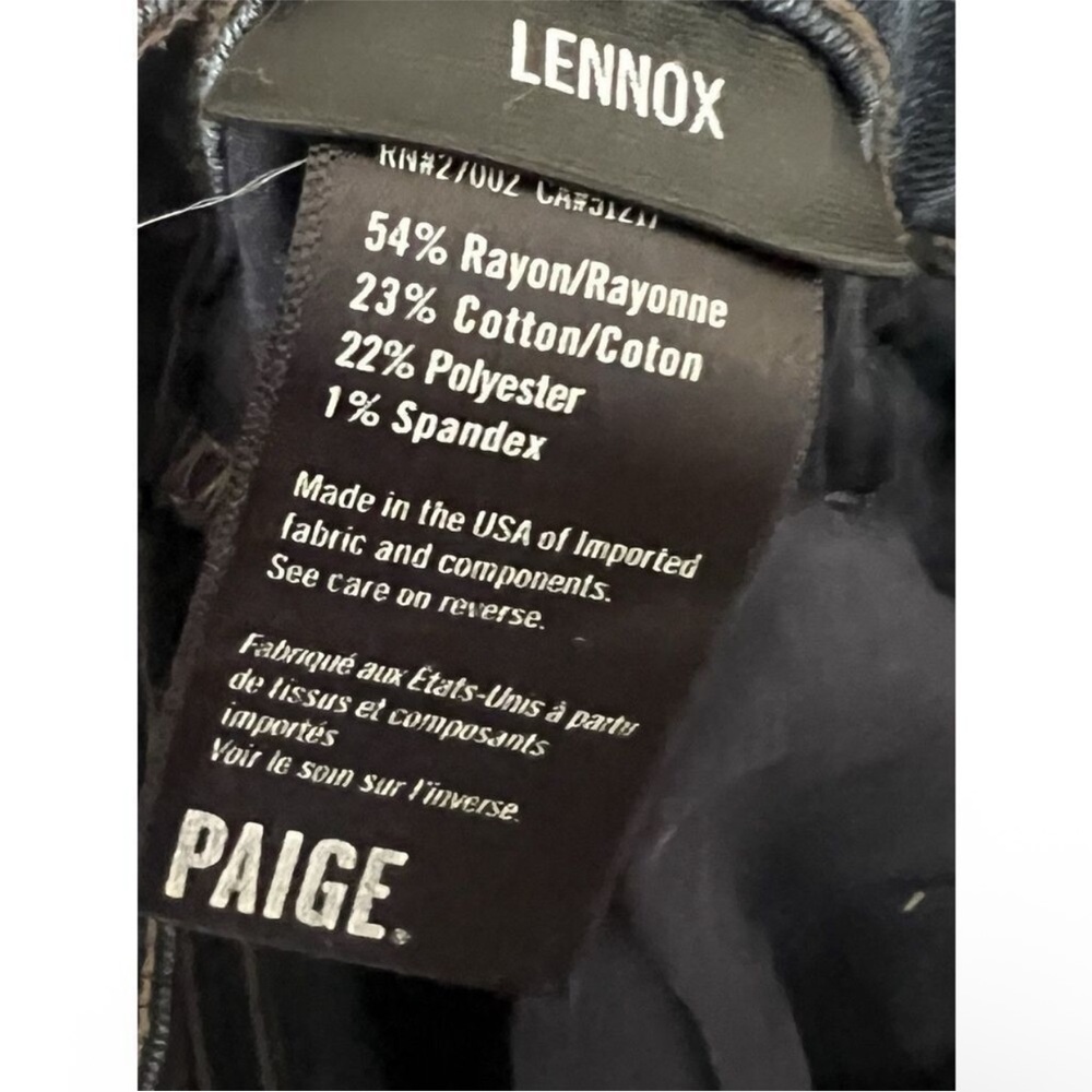 PAIGE Straight Leg Jeans 32 Long Inseam Lennox Classic Grammercy EUC RARE Women - Picture 8 of 9